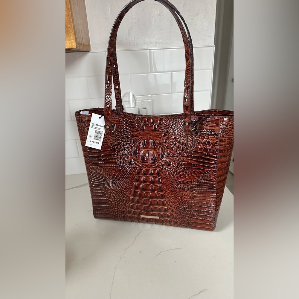 Brahmin April pecan Melbourne genuine leather